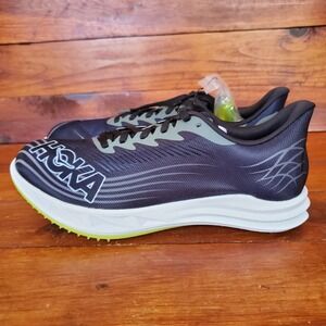 Hoka One One Crescendo‎ MD 2 Track Spikes Men 10/W11.5 Black White Lime New